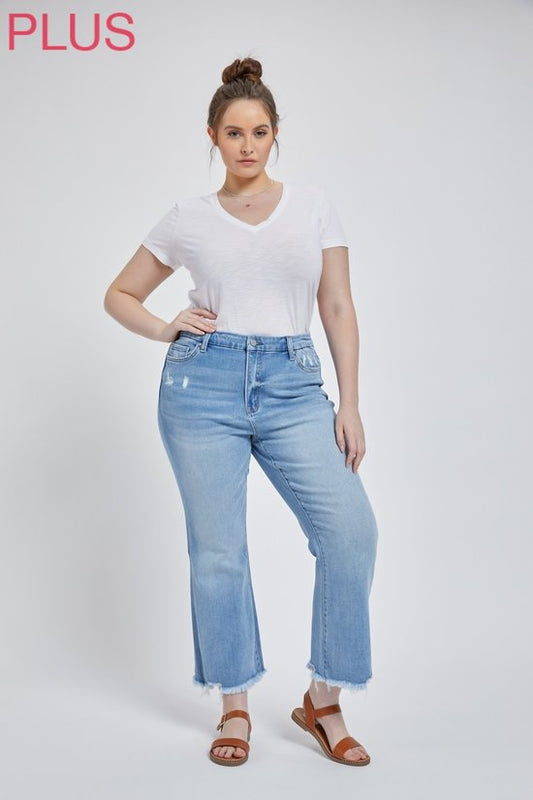 Light Wash Cropped Jeans